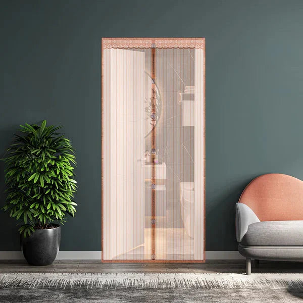 Magic Mesh Magnetic Door Curtain (Size: 4 Foot/ 7 Foot)