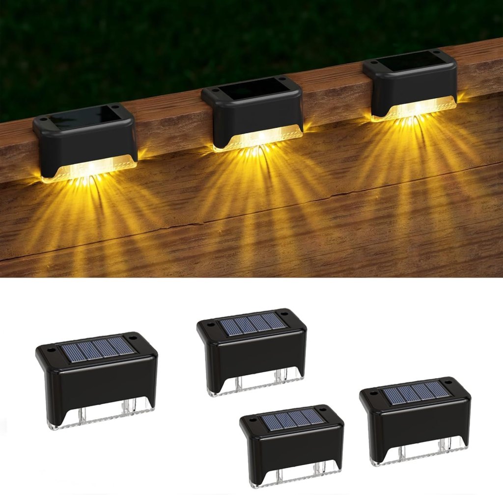 4 pcs Solar Step Light