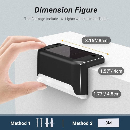 4 pcs Solar Step Light