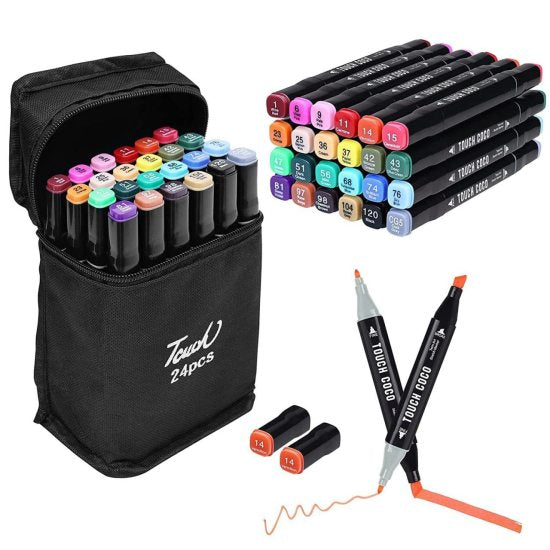 24 pcs Color Markers Pen