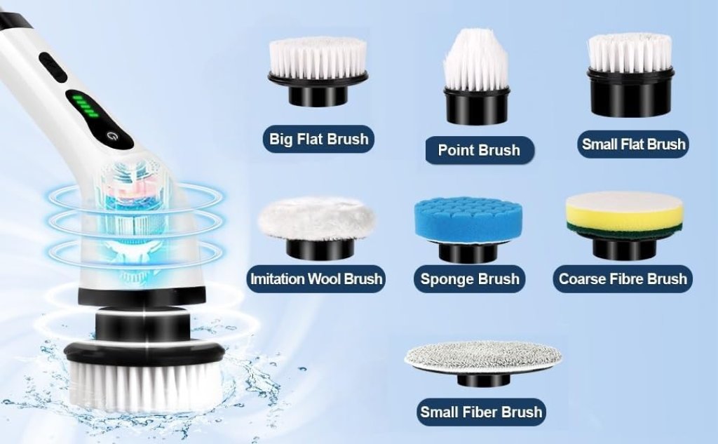 9 In 1 Spin Scrubber Cleaning Brush Mop