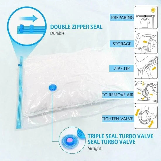 Big Vacuum Storage Bag with Pump 5 Bag 1 Pump