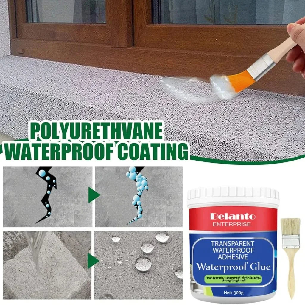 Waterproof Glue with FREE Brush (300 ML/ 350 SQ FT )